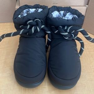 UGG Black Ankle Boots with Patterned Laces